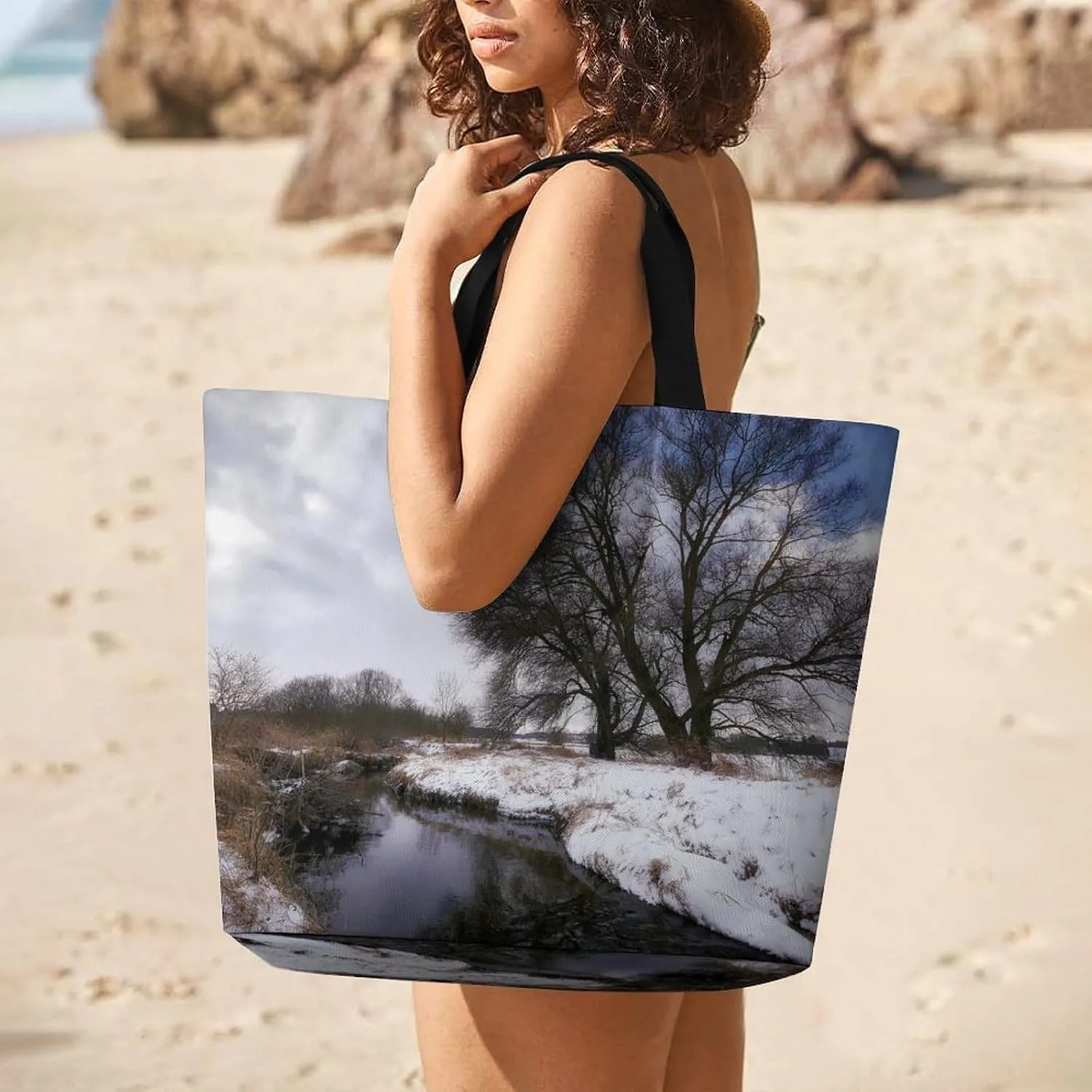 Large Capacity Shopping Tote Bag for Women, Girls