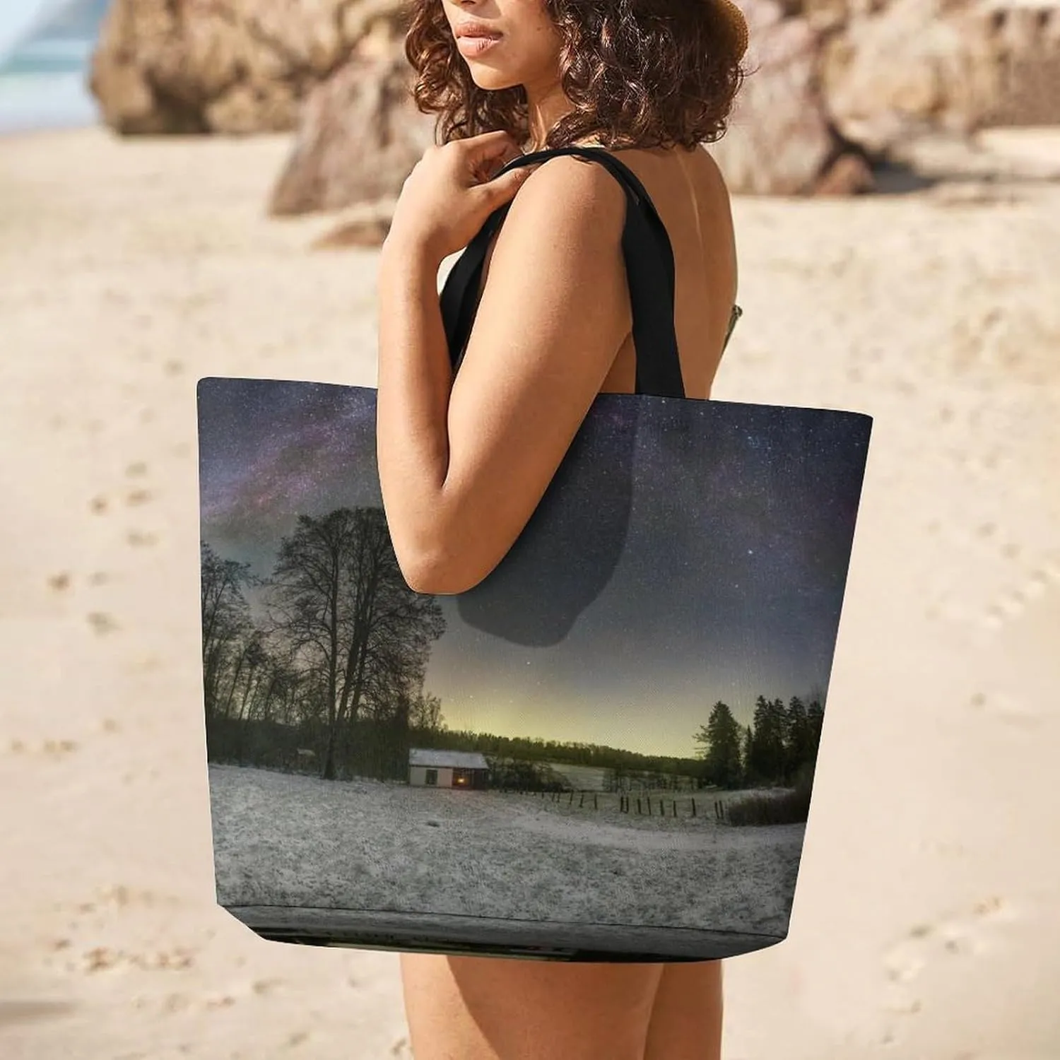 Large Capacity Shopping Tote Bag for Women, Girls