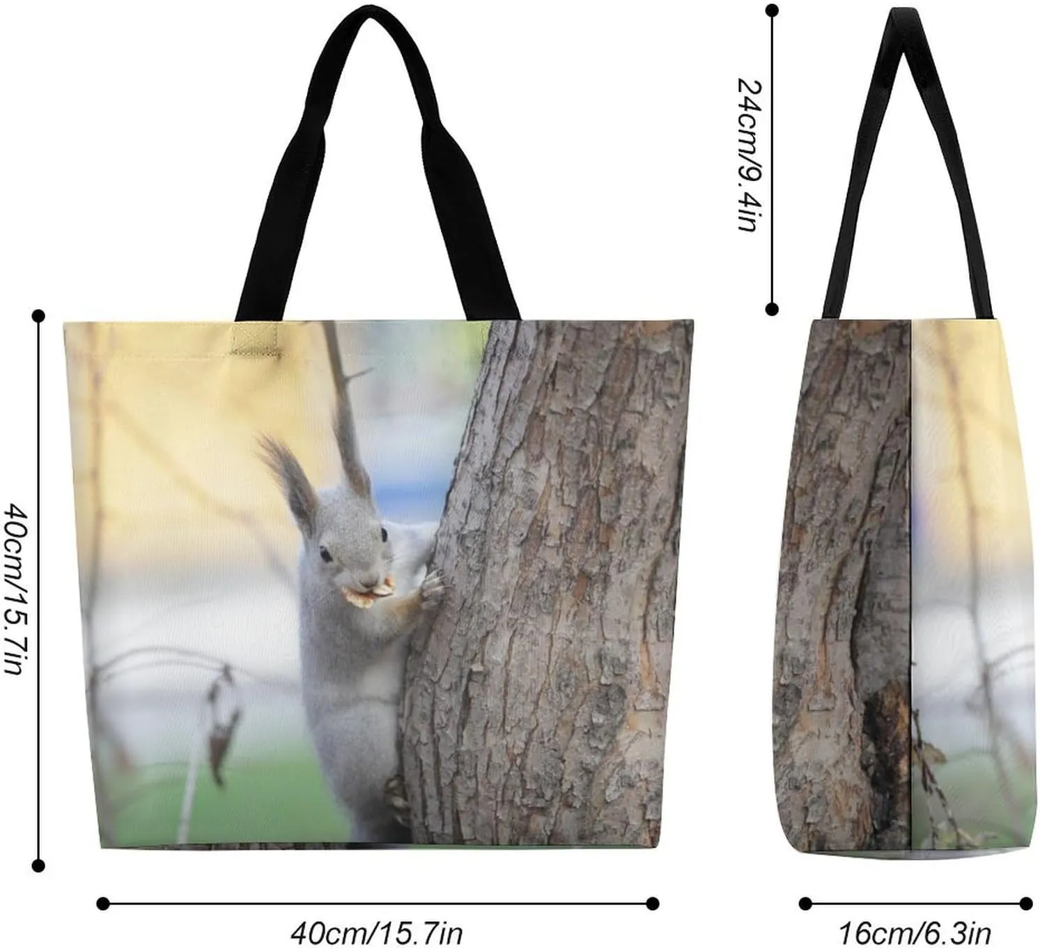 Large Capacity Shopping Tote Bag for Women, Girls