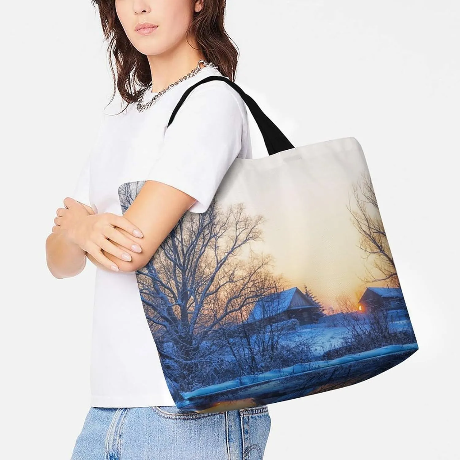 Large Capacity Shopping Tote Bag for Women, Girls