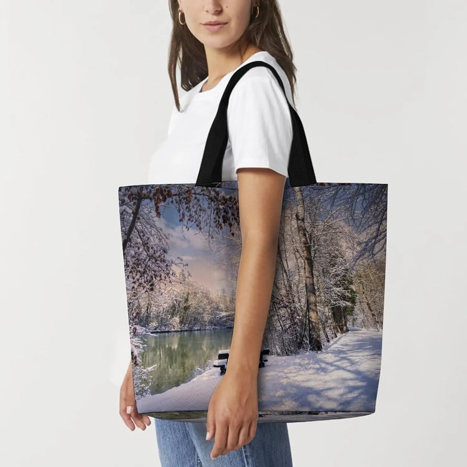 Large Capacity Shopping Tote Bag for Women, Girls
