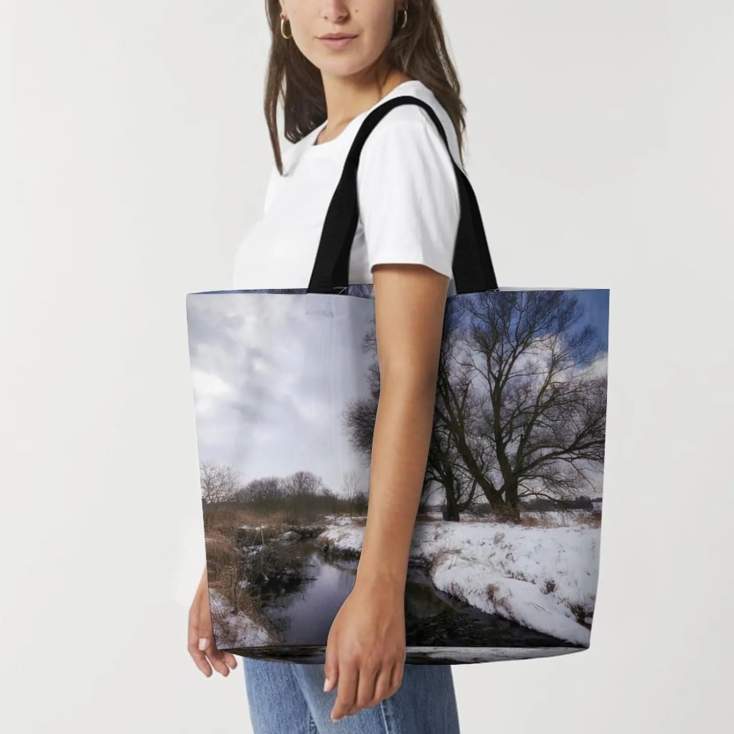 Large Capacity Shopping Tote Bag for Women, Girls