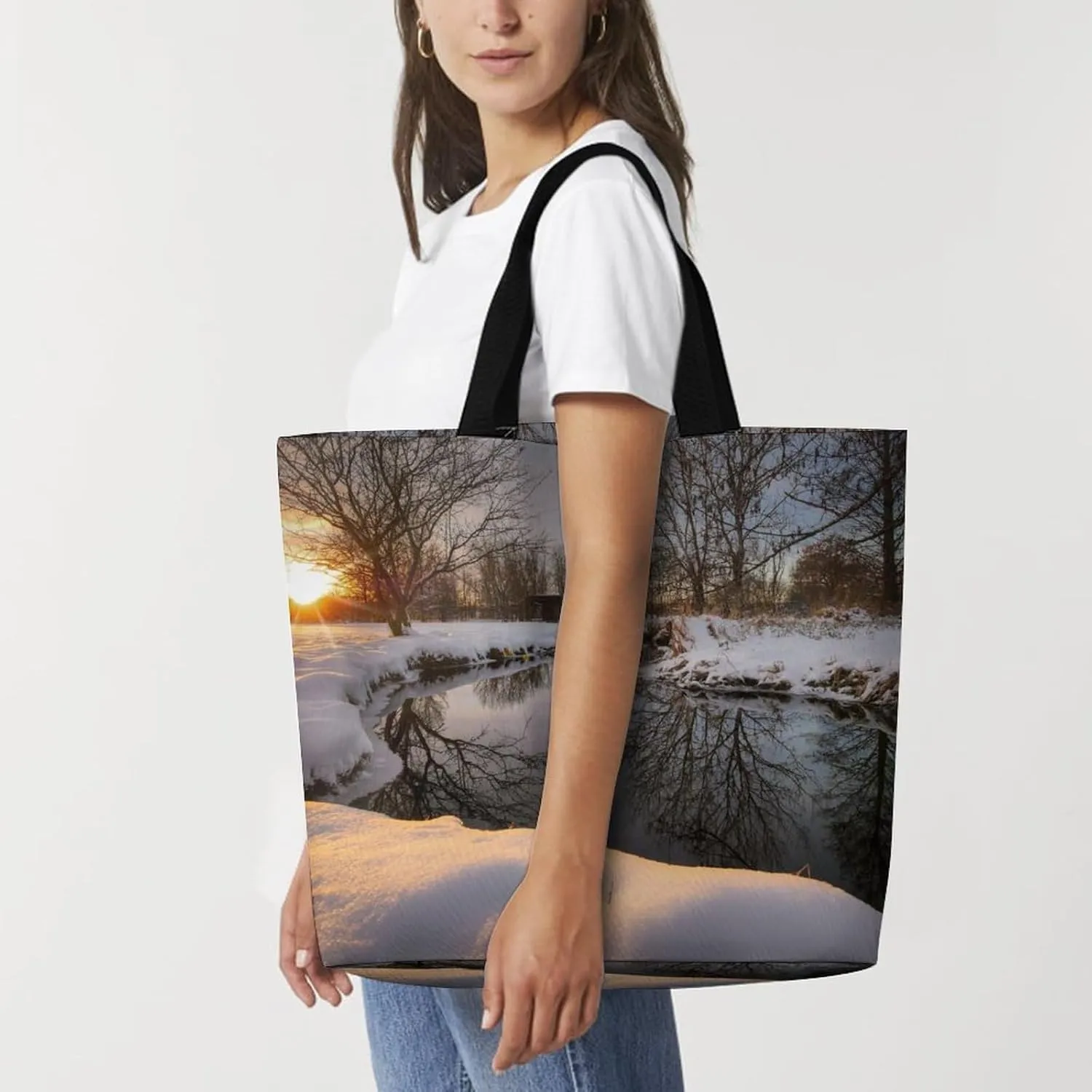 Large Capacity Shopping Tote Bag for Women, Girls
