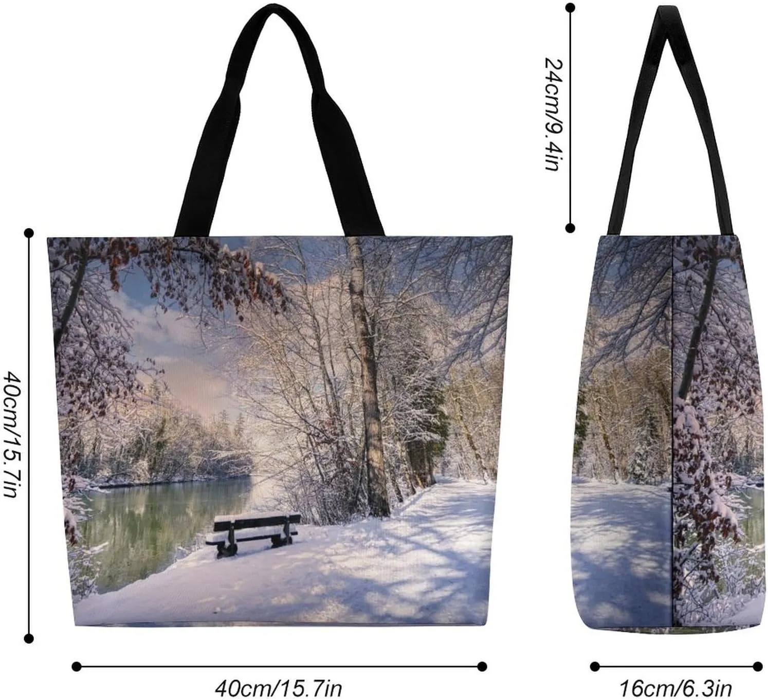 Large Capacity Shopping Tote Bag for Women, Girls