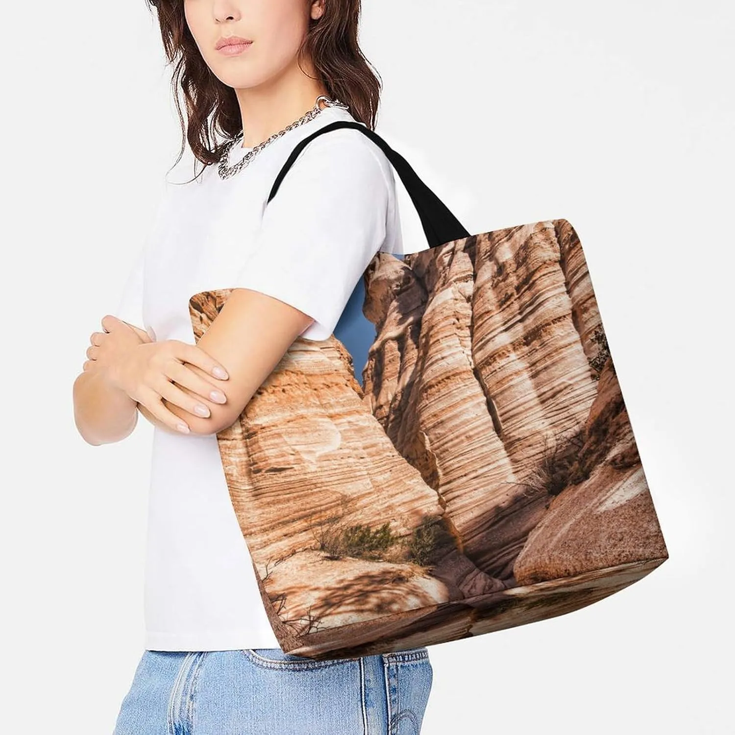 Large Capacity Shopping Tote Bag for Women, Girls