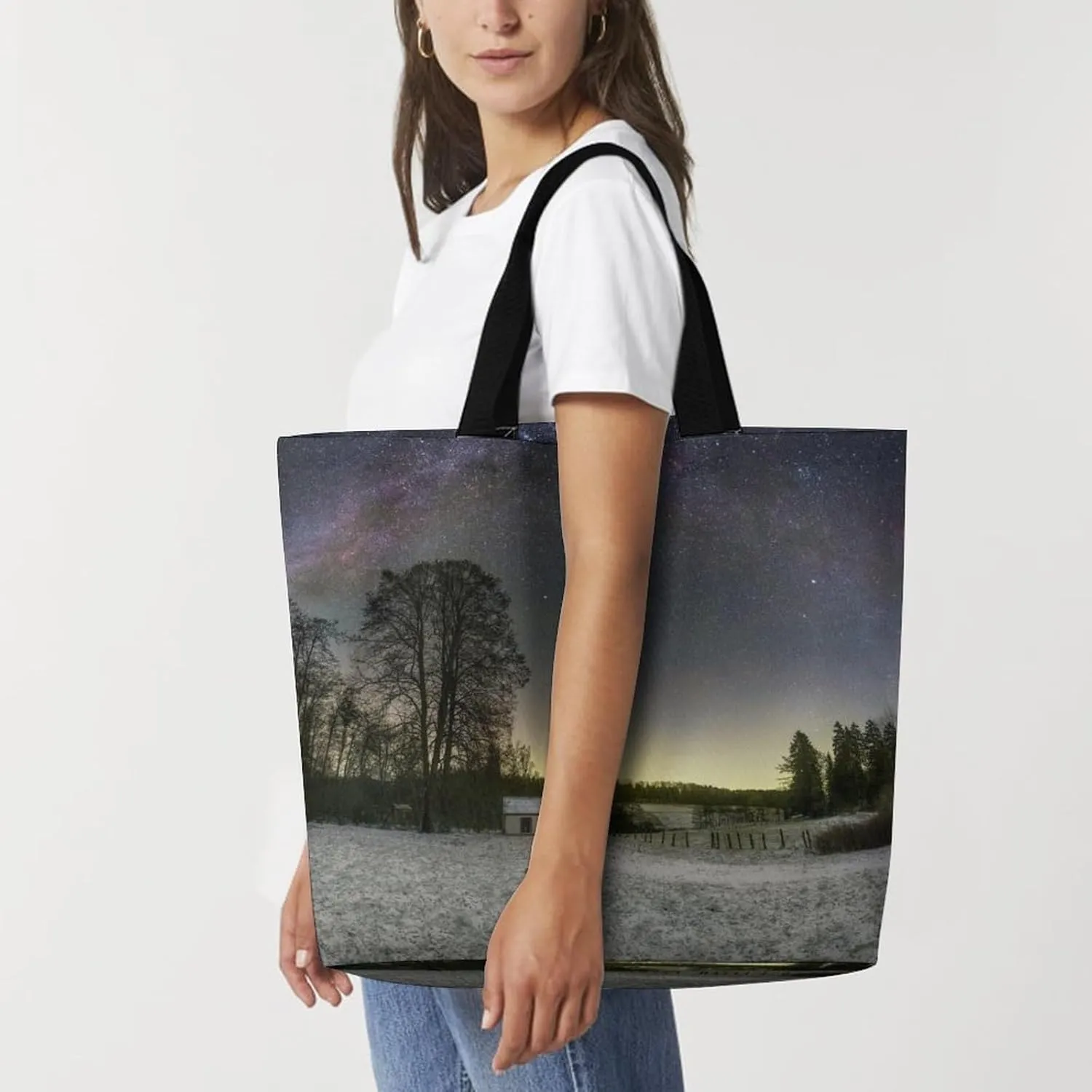 Large Capacity Shopping Tote Bag for Women, Girls