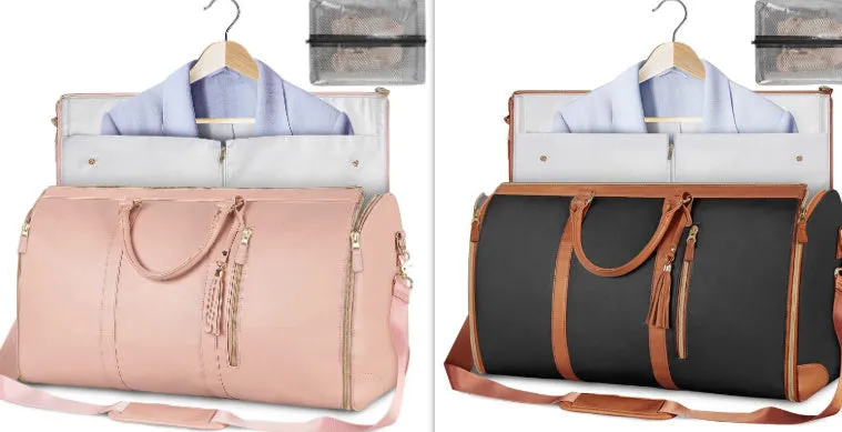 Large Capacity Travel Duffle Bag Women's Handbag Folding Suit Bag Waterproof Clothes Totes Garment Bag  