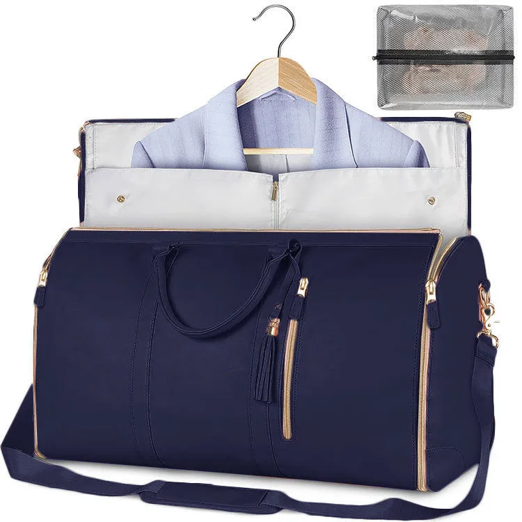 Large Capacity Travel Duffle Bag Women's Handbag Folding Suit Bag Waterproof Clothes Totes Garment Bag  