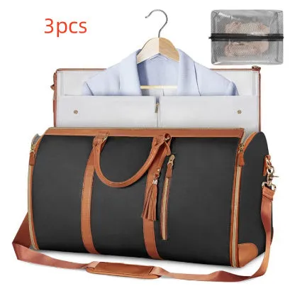 Large Capacity Travel Duffle Bag Women's Handbag Folding Suit Bag Waterproof Clothes Totes Garment Bag  