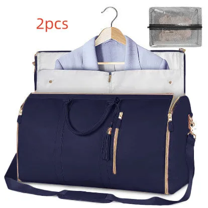 Large Capacity Travel Duffle Bag Women's Handbag Folding Suit Bag Waterproof Clothes Totes Garment Bag  