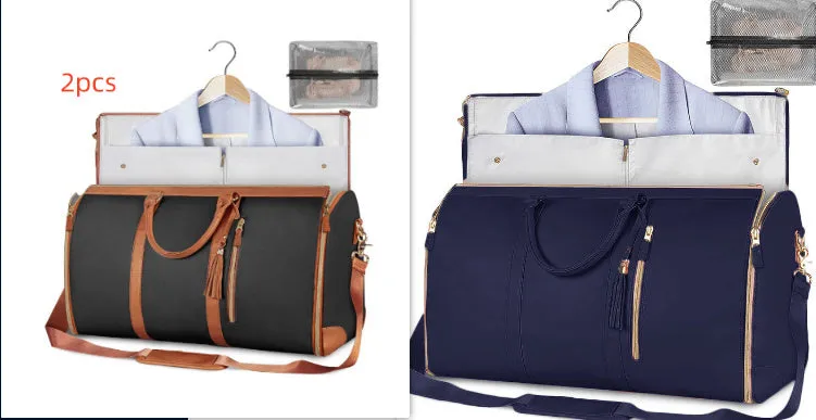 Large Capacity Travel Duffle Bag Women's Handbag Folding Suit Bag Waterproof Clothes Totes Garment Bag  