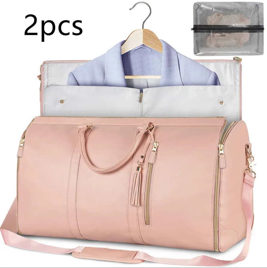 Large Capacity Travel Duffle Bag Women's Handbag Folding Suit Bag Waterproof Clothes Totes Garment Bag  