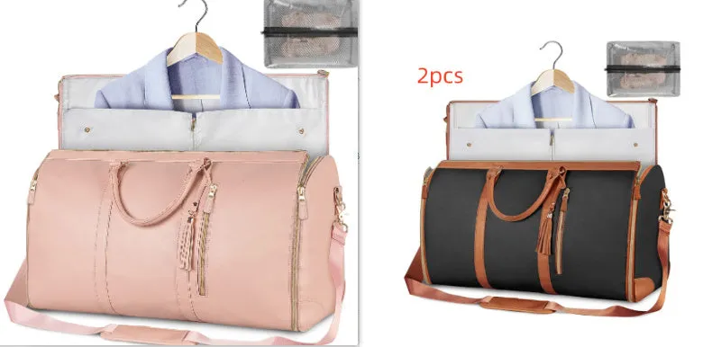 Large Capacity Travel Duffle Bag Women's Handbag Folding Suit Bag Waterproof Clothes Totes Garment Bag  