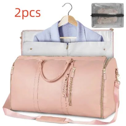 Large Capacity Travel Duffle Bag Women's Handbag Folding Suit Bag Waterproof Clothes Totes Garment Bag  