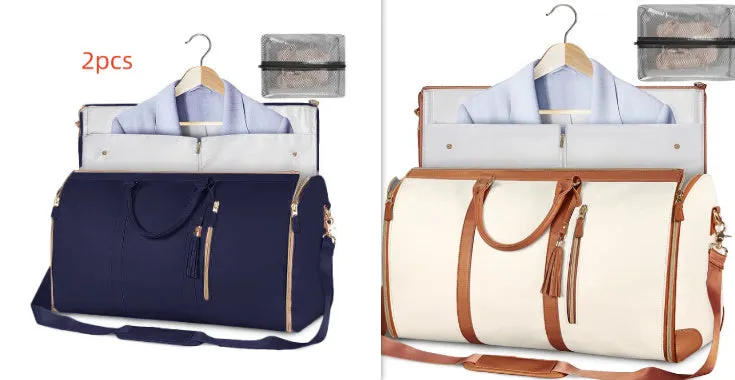 Large Capacity Travel Duffle Bag Women's Handbag Folding Suit Bag Waterproof Clothes Totes Garment Bag  
