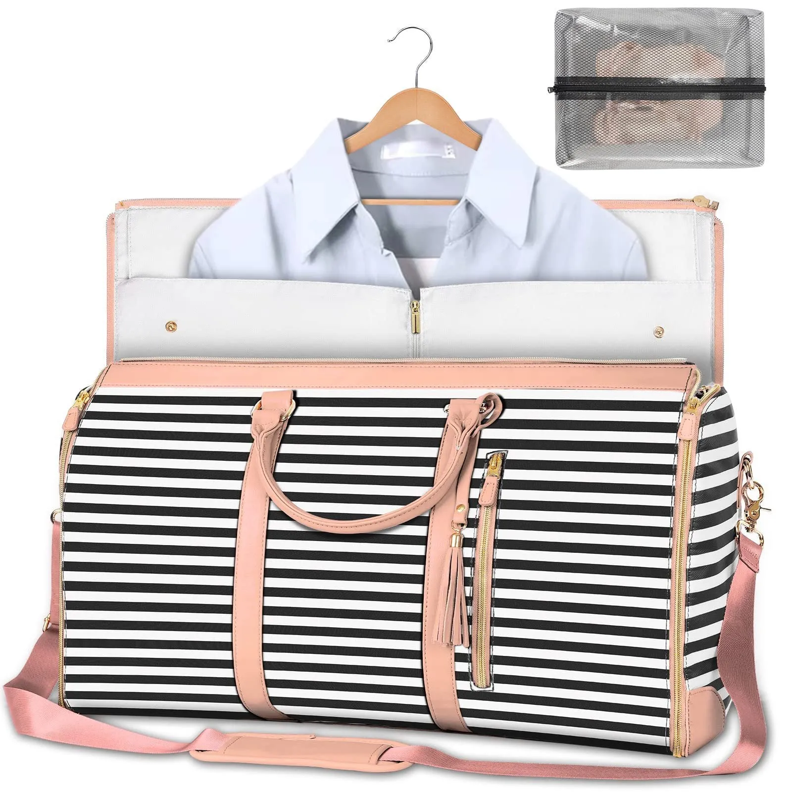 Large Capacity Travel Duffle Bag Women's Handbag Folding Suit Bag Waterproof Clothes Totes Garment Bag  