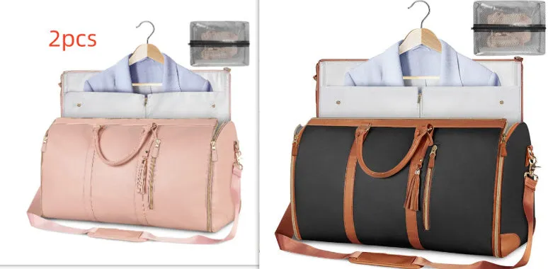 Large Capacity Travel Duffle Bag Women's Handbag Folding Suit Bag Waterproof Clothes Totes Garment Bag  