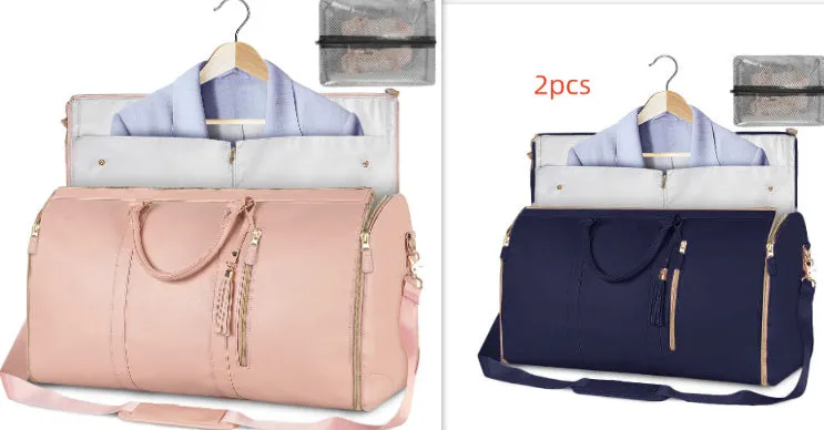 Large Capacity Travel Duffle Bag Women's Handbag Folding Suit Bag Waterproof Clothes Totes Garment Bag  