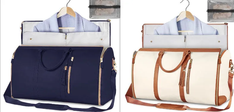 Large Capacity Travel Duffle Bag Women's Handbag Folding Suit Bag Waterproof Clothes Totes Garment Bag  