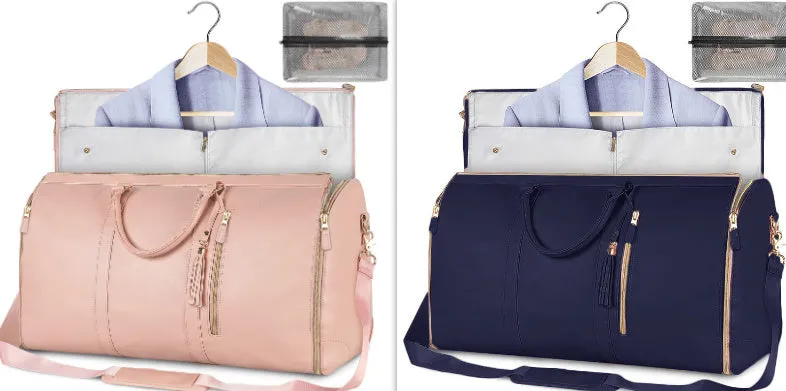 Large Capacity Travel Duffle Bag Women's Handbag Folding Suit Bag Waterproof Clothes Totes Garment Bag  