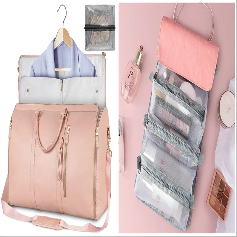 Large Capacity Travel Duffle Bag Women's Handbag Folding Suit Bag Waterproof Clothes Totes Garment Bag  
