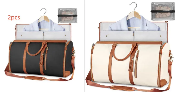 Large Capacity Travel Duffle Bag Women's Handbag Folding Suit Bag Waterproof Clothes Totes Garment Bag  