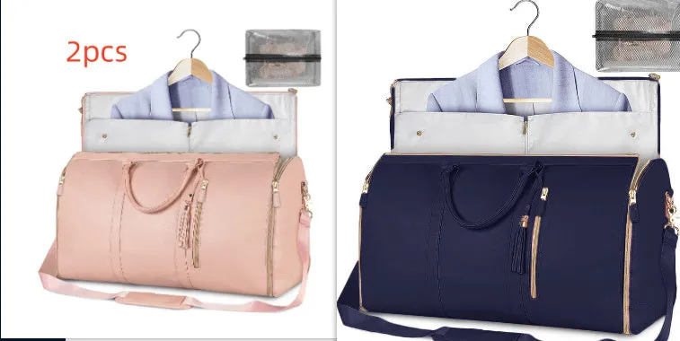 Large Capacity Travel Duffle Bag Women's Handbag Folding Suit Bag Waterproof Clothes Totes Garment Bag  