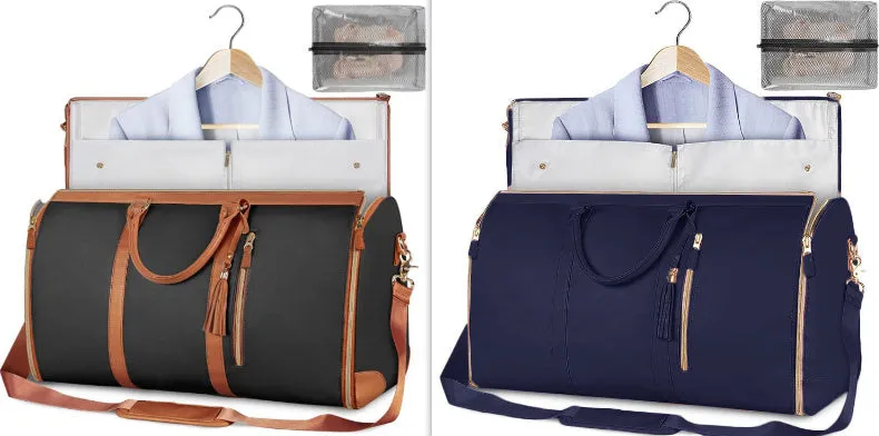 Large Capacity Travel Duffle Bag Women's Handbag Folding Suit Bag Waterproof Clothes Totes Garment Bag  