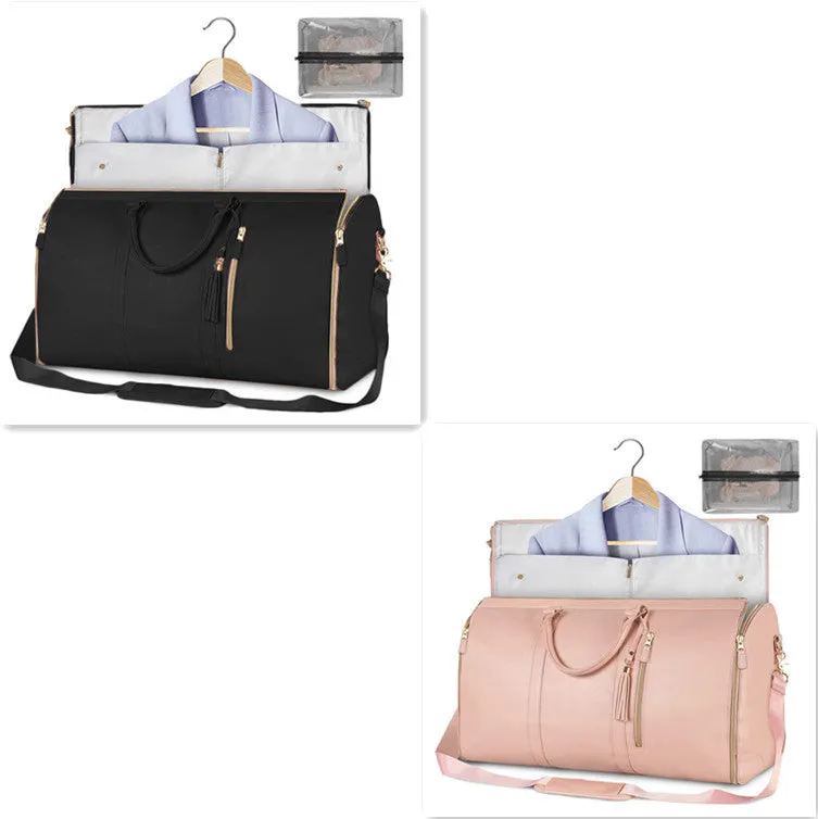 Large Capacity Travel Duffle Bag Women's Handbag Folding Suit Bag Waterproof Clothes Totes Garment Bag  