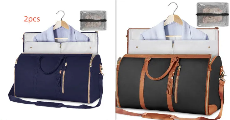 Large Capacity Travel Duffle Bag Women's Handbag Folding Suit Bag Waterproof Clothes Totes Garment Bag  