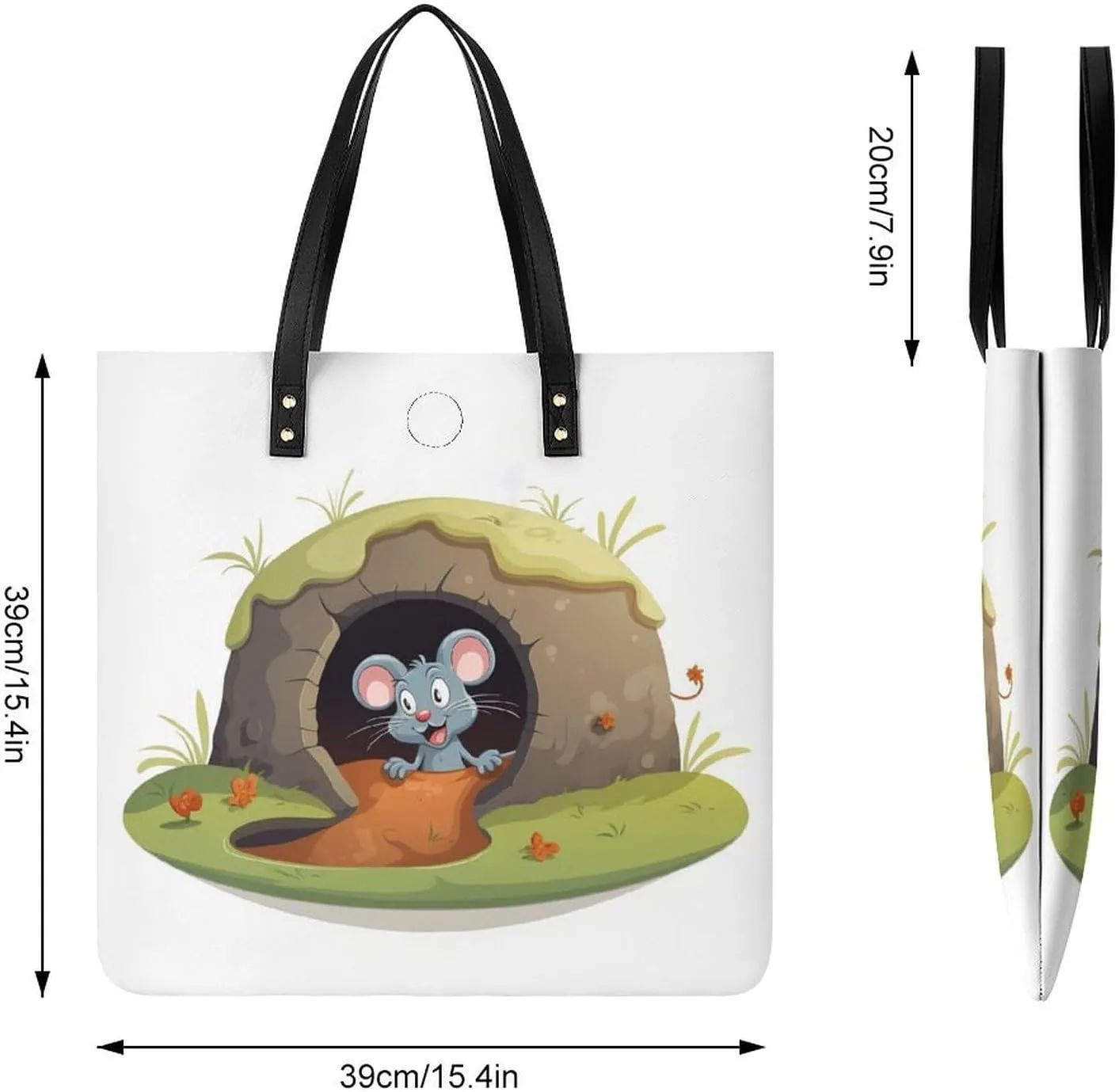Leather Handbag for Women Tote Bag with Magnetic Buckle Cool Eagle Crossbody Bag Shoulder Bag