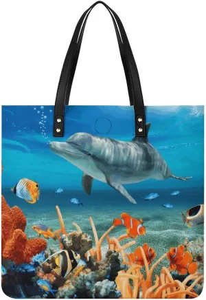 Leather Handbag for Women Tote Bag with Magnetic Buckle Cool Eagle Crossbody Bag Shoulder Bag