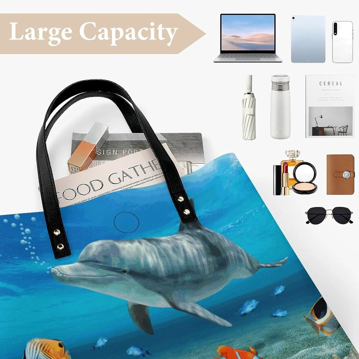 Leather Handbag for Women Tote Bag with Magnetic Buckle Cool Eagle Crossbody Bag Shoulder Bag