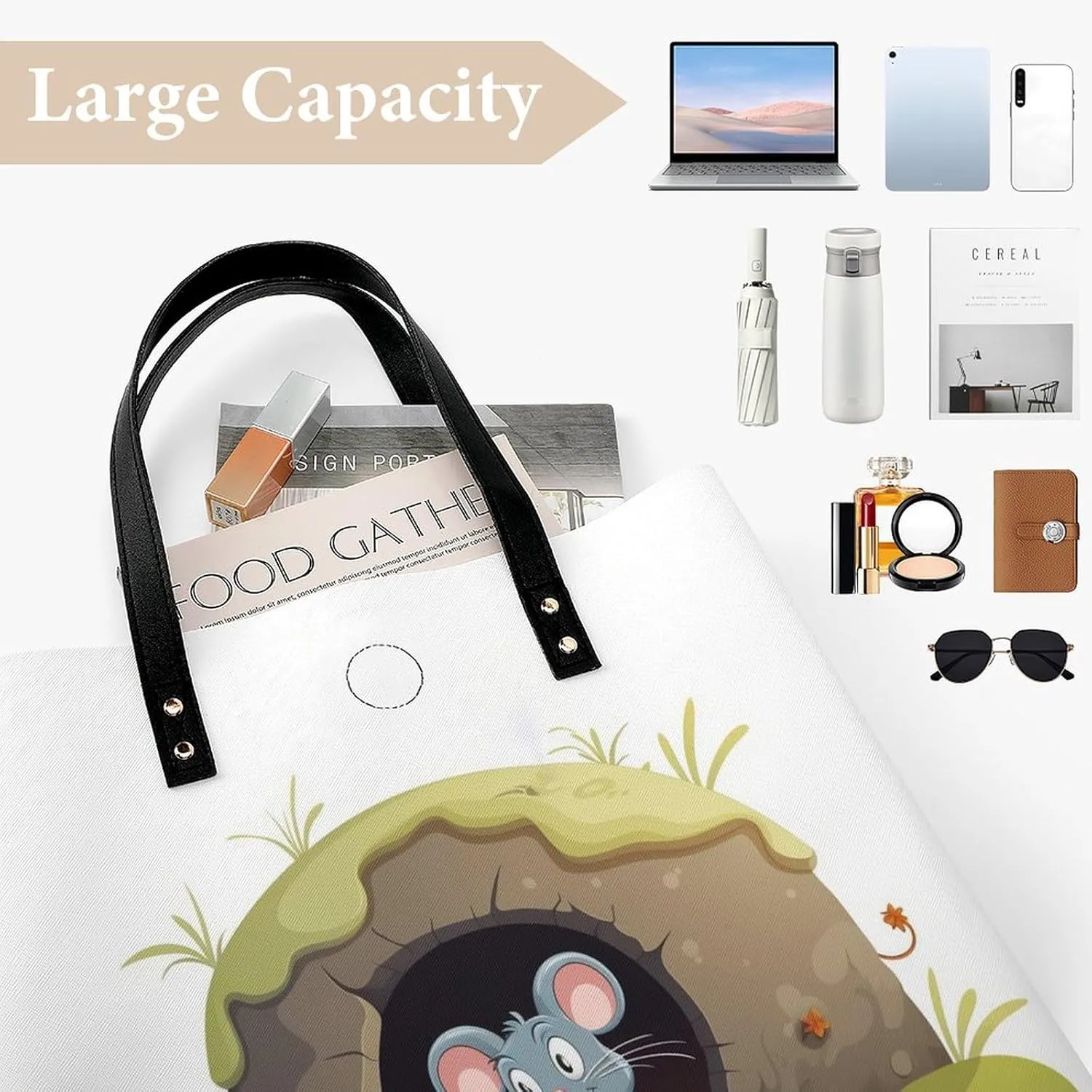 Leather Handbag for Women Tote Bag with Magnetic Buckle Cool Eagle Crossbody Bag Shoulder Bag