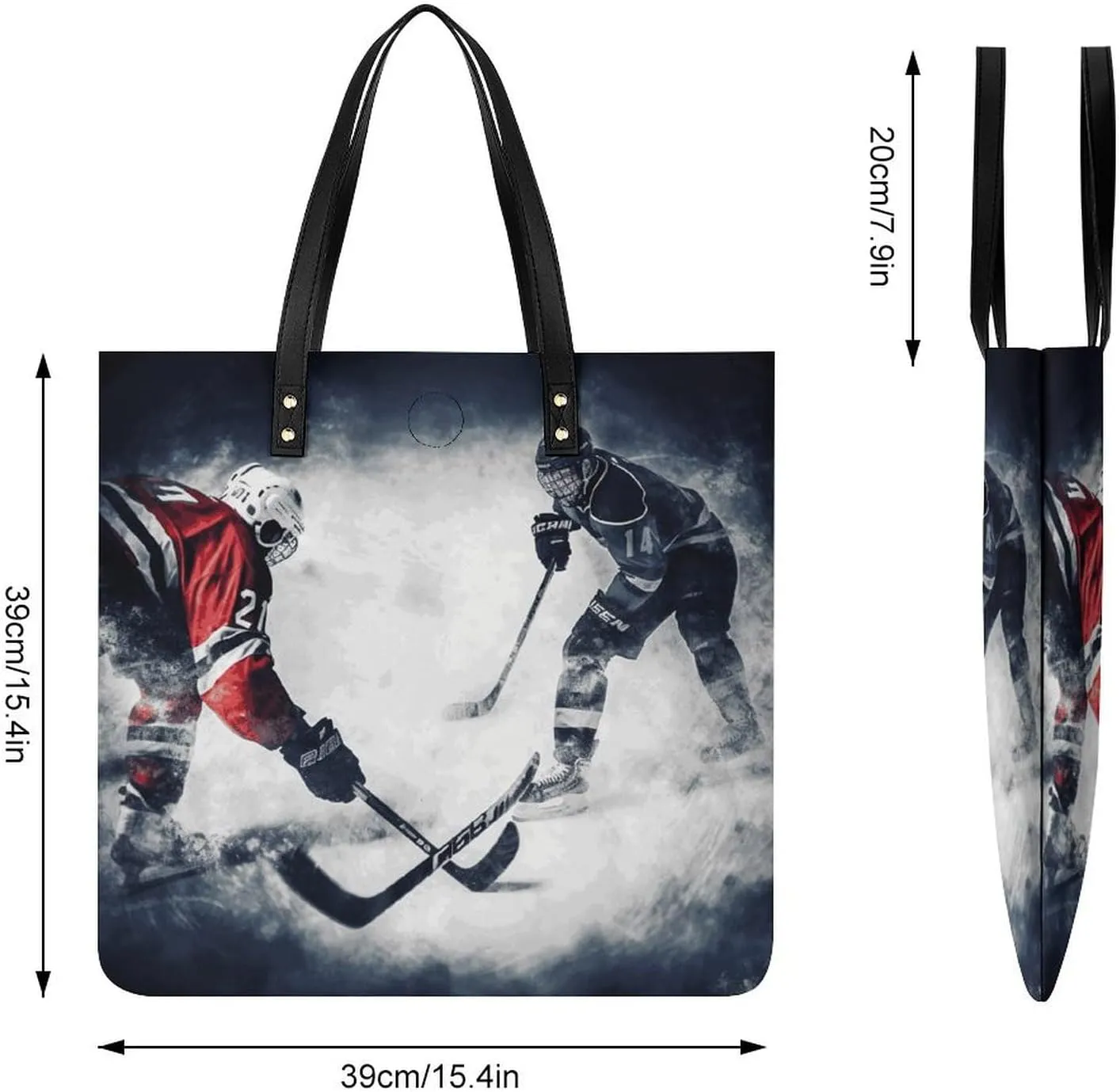 Leather Handbag for Women Tote Bag with Magnetic Buckle Cool Eagle Crossbody Bag Shoulder Bag