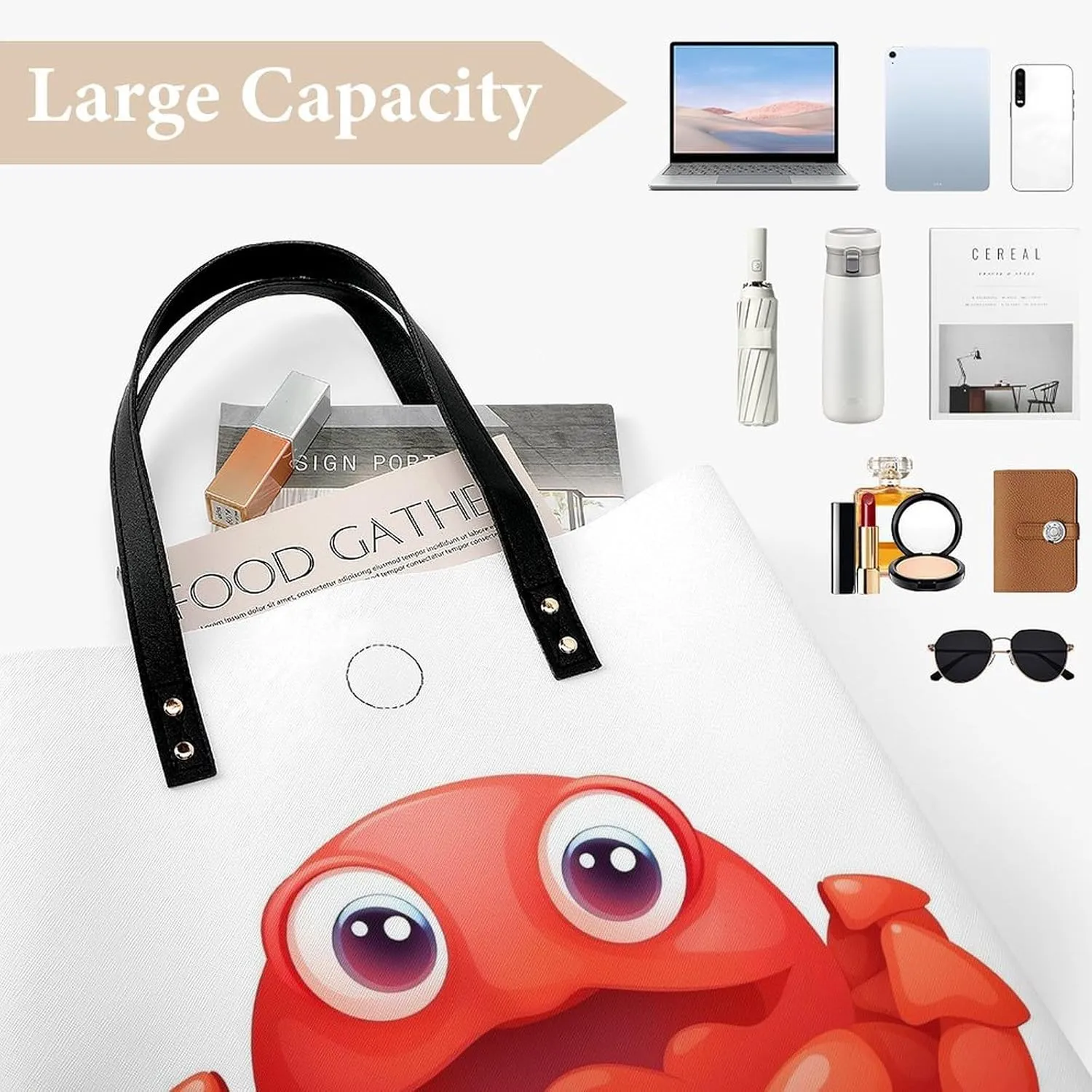 Leather Handbag for Women Tote Bag with Magnetic Buckle Cool Eagle Crossbody Bag Shoulder Bag