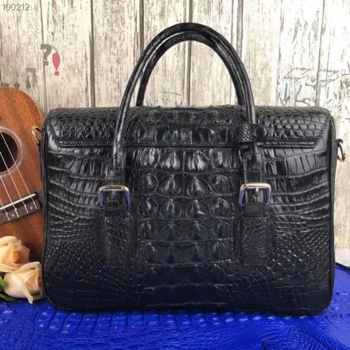 Leather Mens Briefcases Crocodile Messenger Bag Alligator Laptop Handbag #AT0901  | eBay