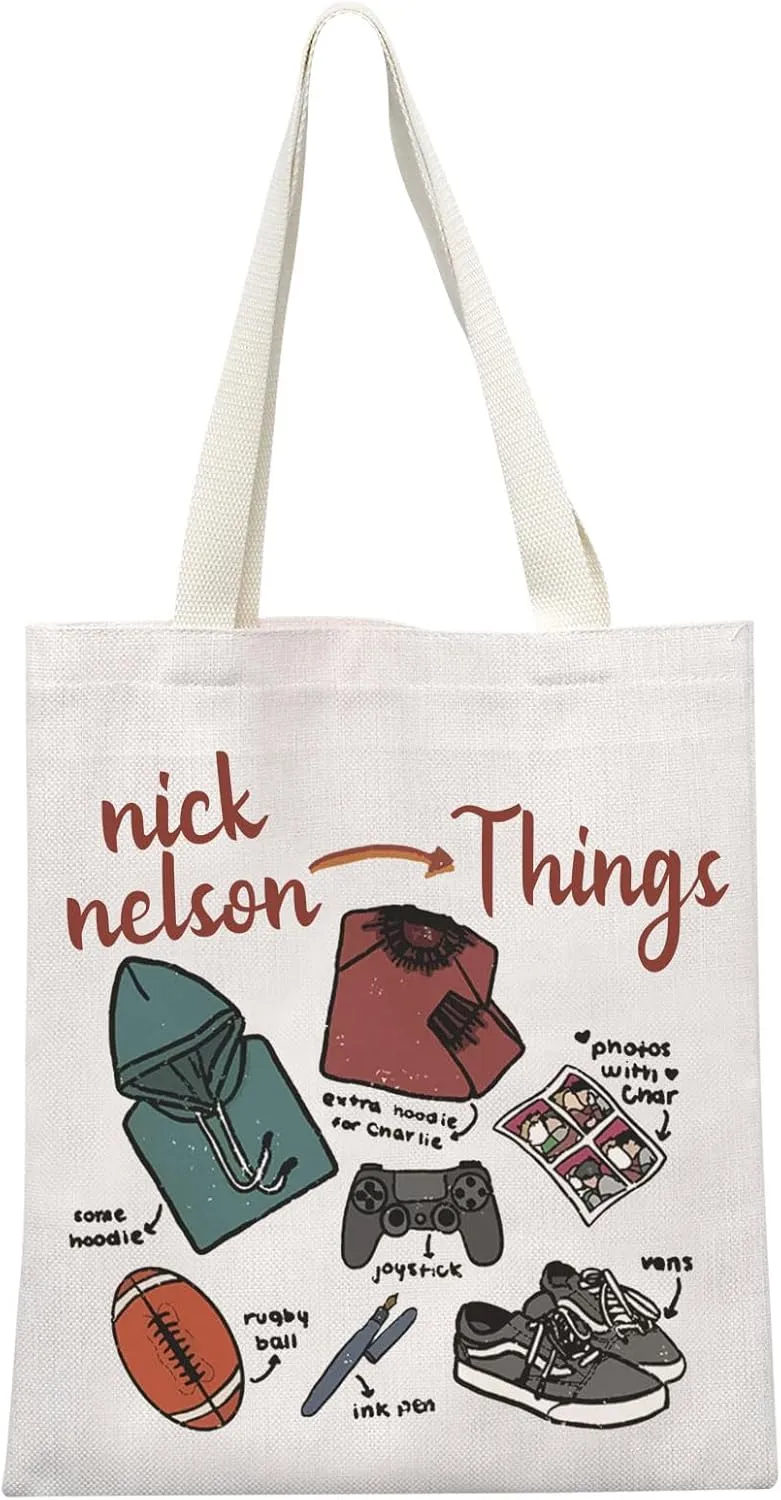 LGBT Movie Inspired Gift Nick And Charlie Fan Gift Bi Panic Nick Nelson Things LGBT Pride Bookish Tote Bag