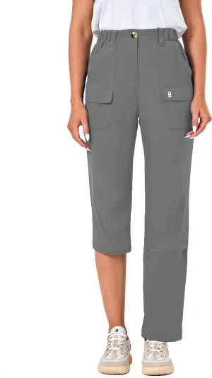 Little Donkey Andy Women's Convertible Hiking Pants Zip-Off Quick Dry Stretch Pants Travel Camping Fishing