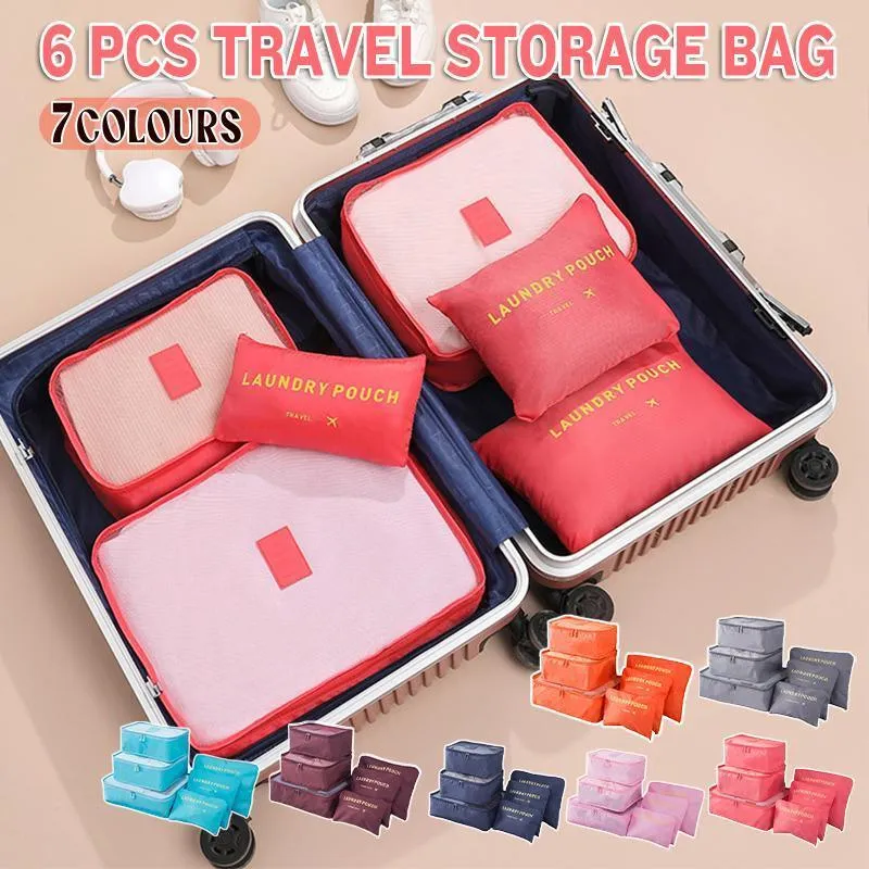 Luggage Organizer Set 6PCS/Set 7Colours Oxford Cloth
