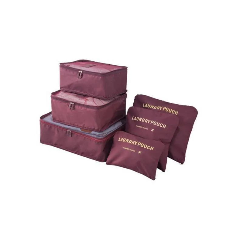 Luggage Organizer Set 6PCS/Set 7Colours Oxford Cloth