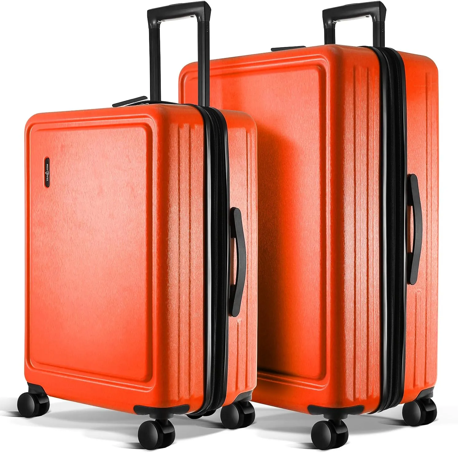 Luggage Sets 2 Piece, 22 Inch Carry on Luggage and 24 Inch Suitcases with Wheels Spinner, Durable Hard Shell Suitcase Set, Expandable Travel Suitcase, Orange