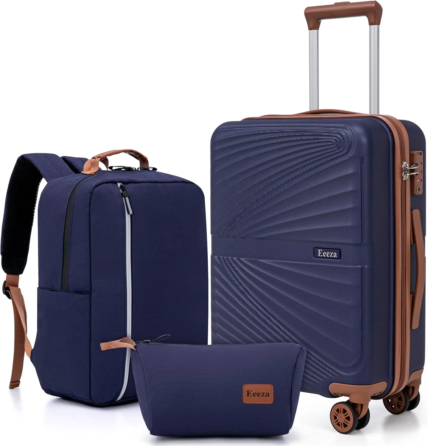 Luggage Sets 3 Piece, Suitcases with Wheels, ABS Hard Case Luggage with TSA Lock Spinner Wheels, Carry On Luggage Set (20inch)