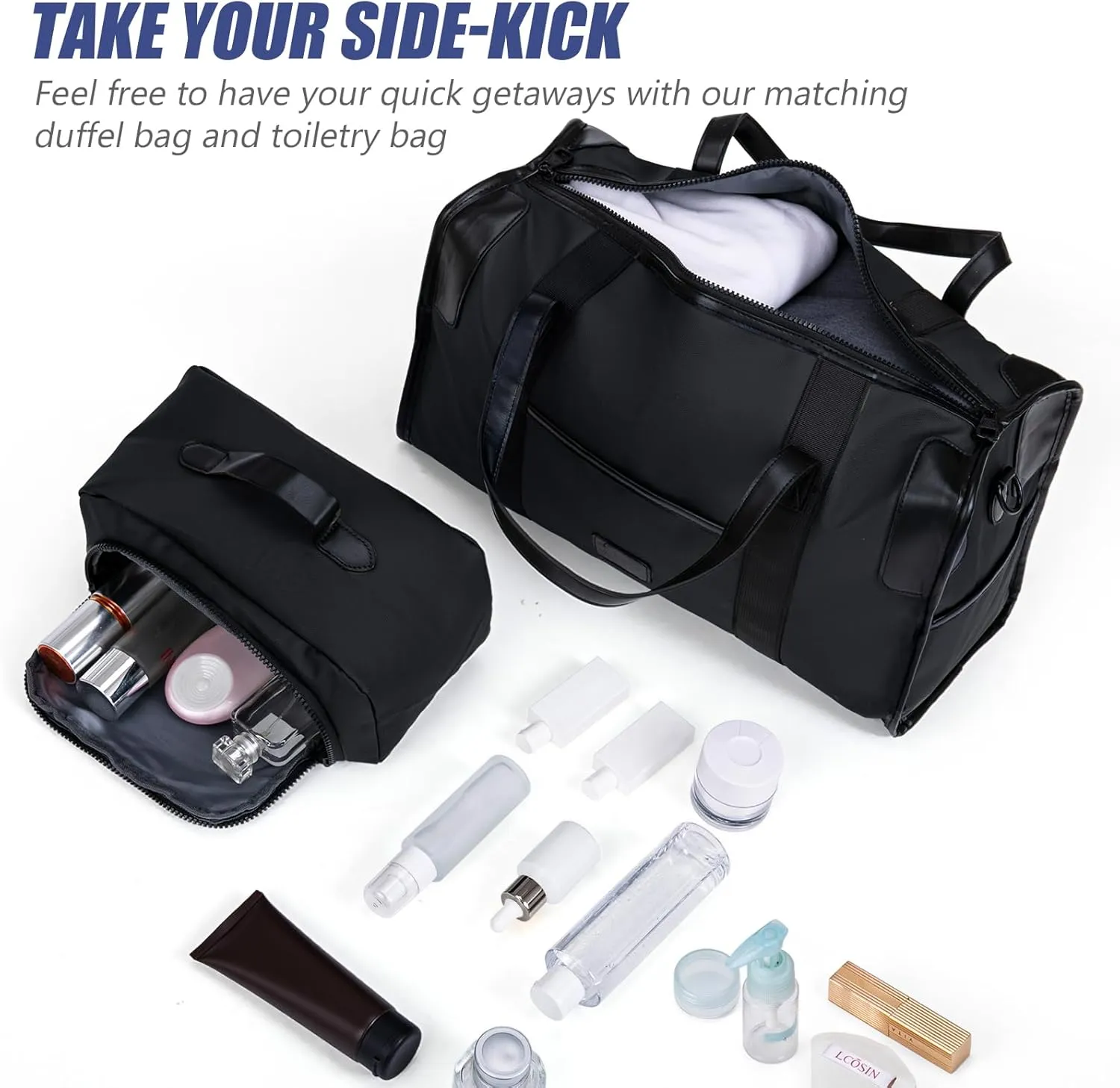Luggage Sets 5 Piece, Suitcases with Wheels, ABS Hard Case Luggage with TSA Lock Spinner Wheels, Carry On Luggage Set (20/24/28 inch) (5 Piece Sets (20"/24"/28"/DB/TB))