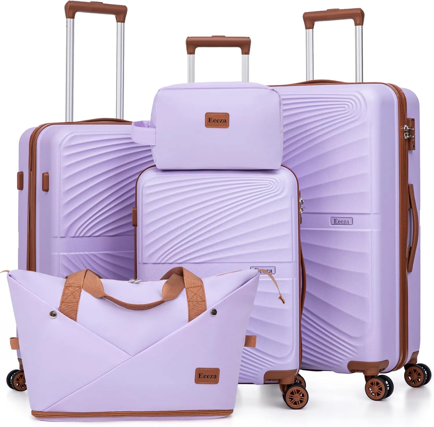 Luggage Sets 5 Piece, Suitcases with Wheels, ABS Hard Case Luggage with TSA Lock Spinner Wheels, Carry On Luggage Set (20/24/28 inch)