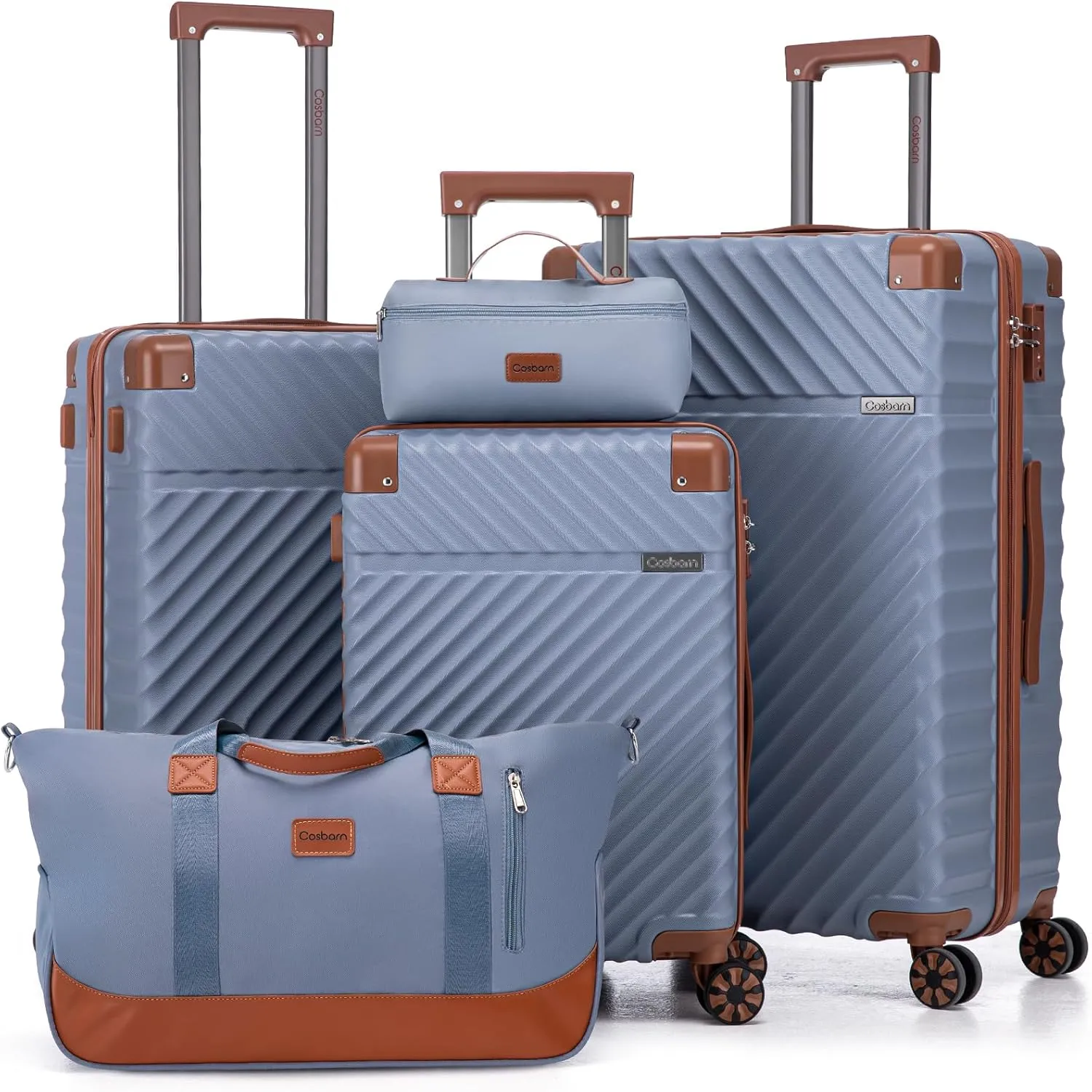 Luggage Sets 5 Piece Suitcases with Wheels, Suitcase Set ABS Hard Case Luggage with TSA Lock Spinner Wheels Durable Travel Luggage