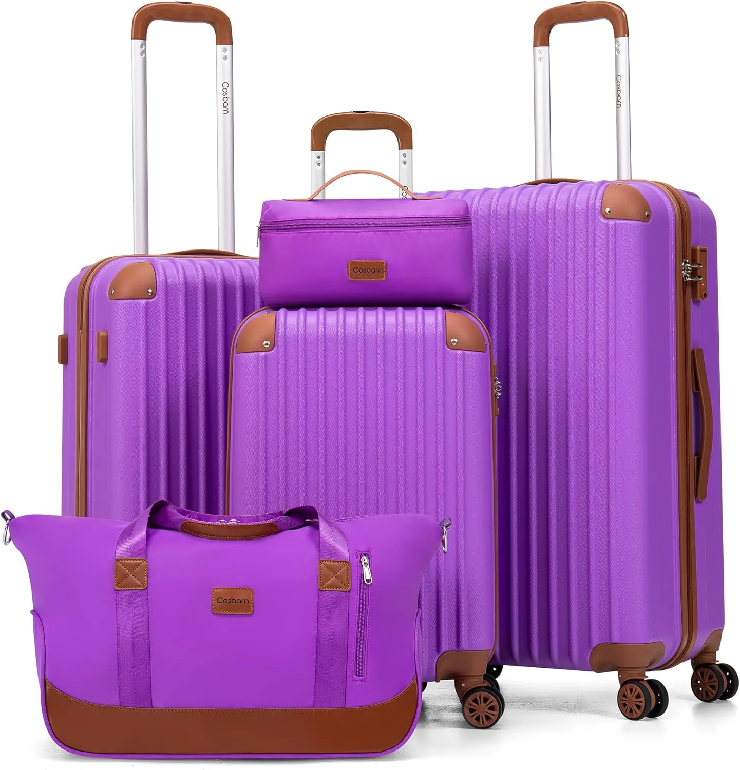 Luggage Sets 5 Piece Suitcases with Wheels, Suitcase Set ABS Hard Case Luggage with TSA Lock Spinner Wheels Durable Travel Luggage