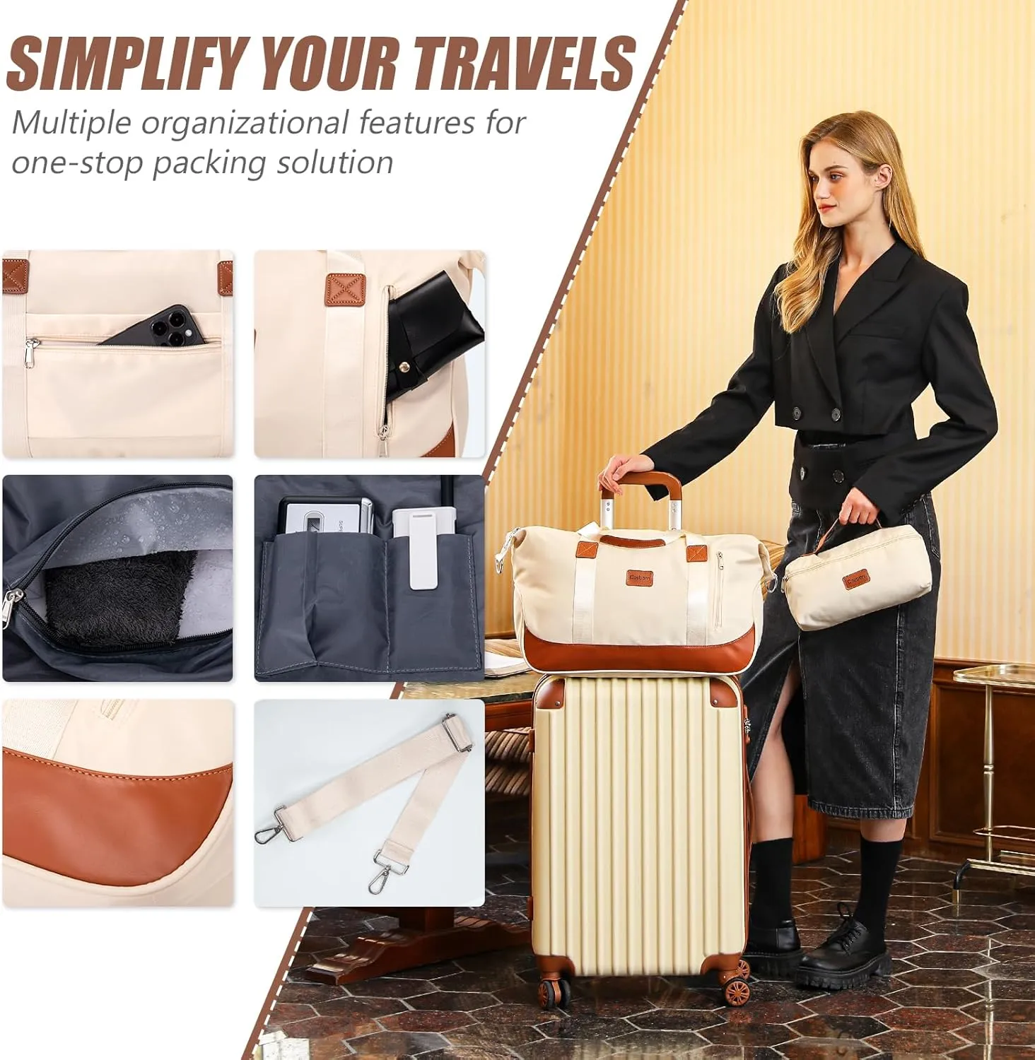 Luggage Sets 5 Piece Suitcases with Wheels, Suitcase Set ABS Hard Case Luggage with TSA Lock Spinner Wheels Durable Travel Luggage