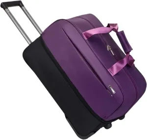 Luggage Trolley Bag With Wheels Business Short-trip Luggage Rolling Bag Trolley Suitcase Fashion Men Women Oxford Cloth Travel Bag Carry on luggage(Purple)