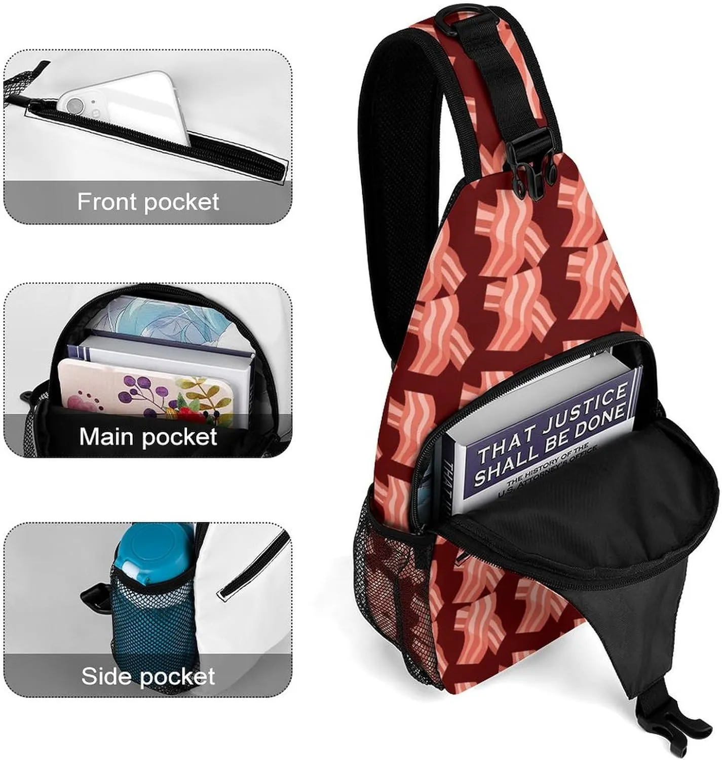 Marijuana Cannabis Versatile And Convenient Multipurpose Crossbody Bag - Perfect for Travel And Hiking